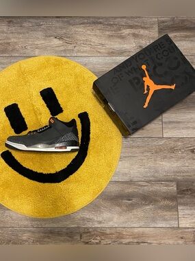 Jordan Air Jordan 3 Retro Fear Black Gray Orange Low Top Men’s 2023 CT8532-080